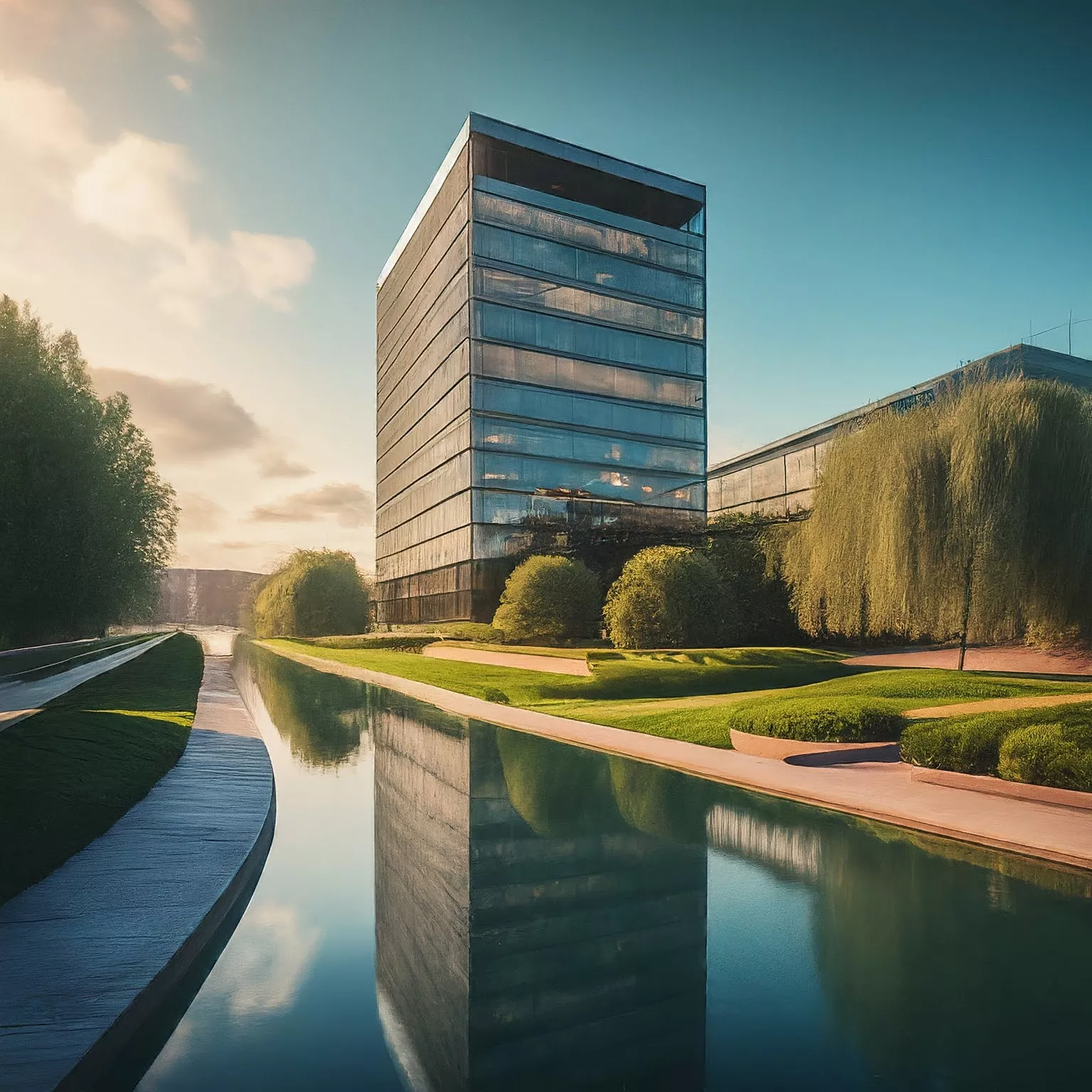 sunny city office building